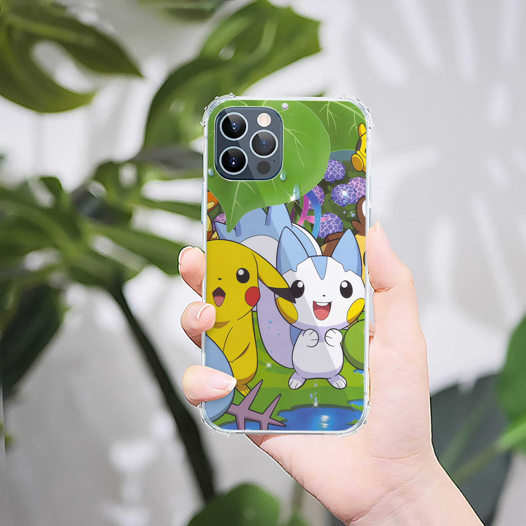 （画像用） ポケットモンスター Pokémon 【iPhone 12シリーズ対応】透明スマホケース（クリアソフトケース）
